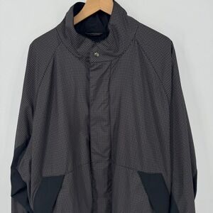 FootJoy Dryjoys Golf‎ Jacket Mens XL Houndstooth Black Lightweight Full Zip $450